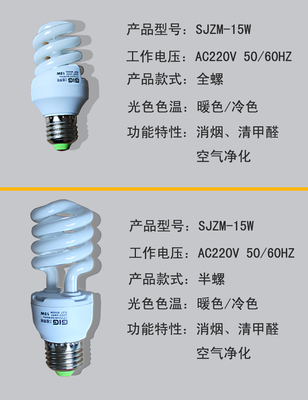 三極照明節(jié)能燈螺旋形光源7W-32W_節(jié)能燈批發(fā)